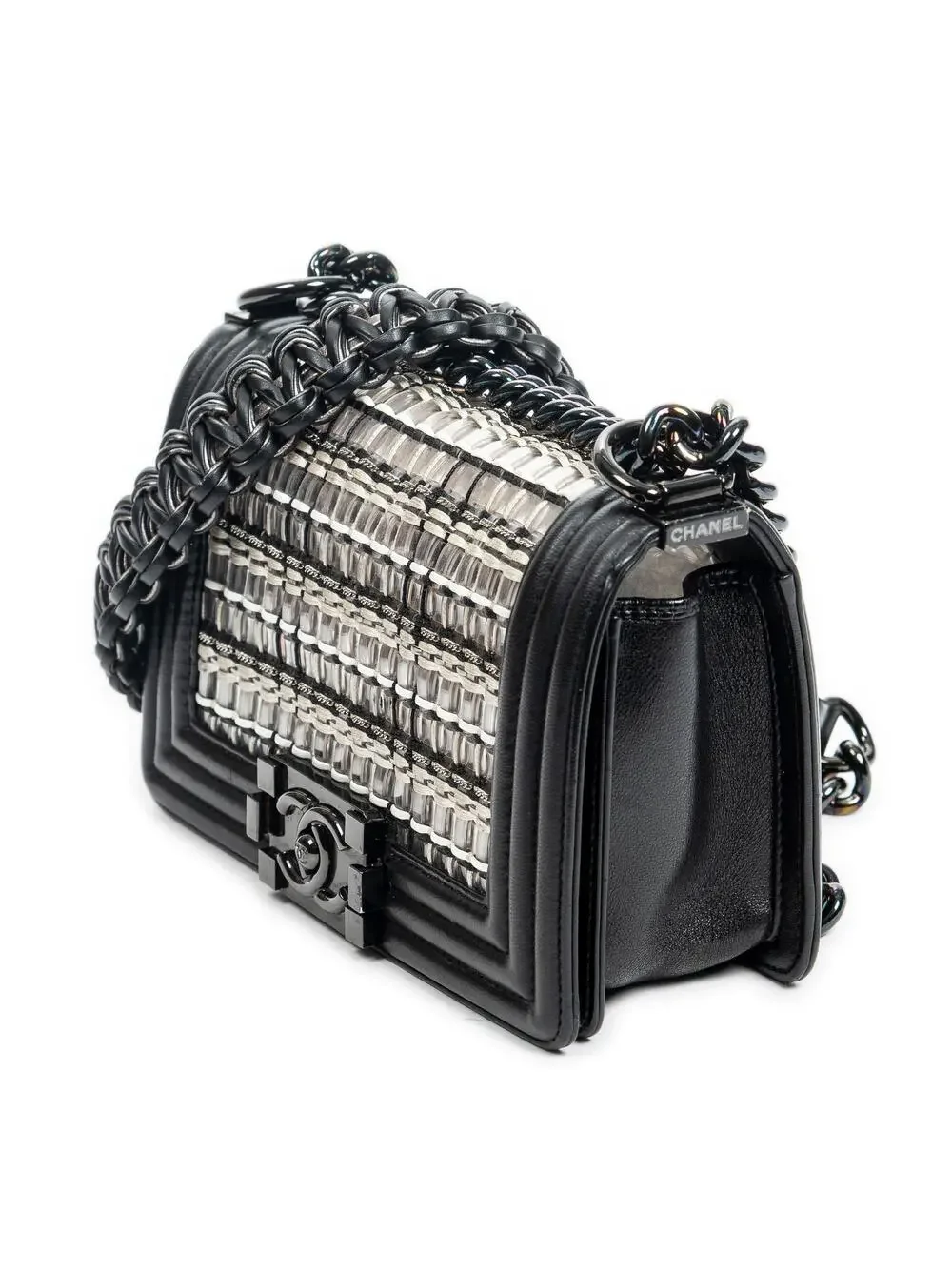 Chanel Boy Flap Bag Woven Pvc With #338074C30B